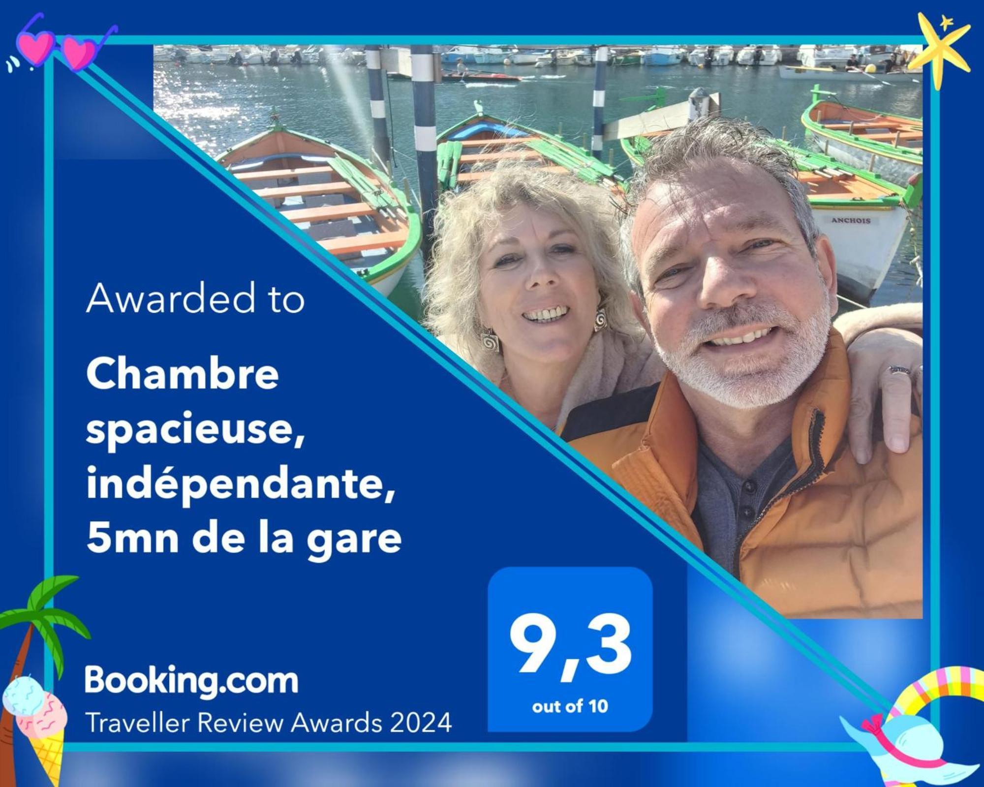 Chambre Spacieuse, Independante, 700M De La Gare Нарбонна Экстерьер фото